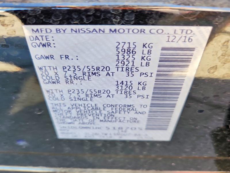 Продаж на аукціоні авто 2017 Infiniti Qx60, vin: 5N1DL0MN1HC518705, номер лоту: 60696526