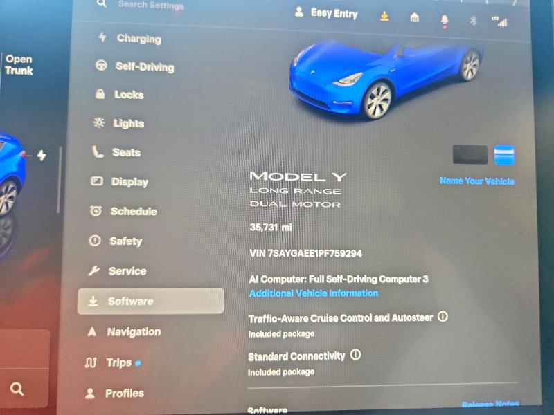 61222396 :رقم المزاد ، 7SAYGAEE1PF759294 vin ، 2023 Tesla Model Y مزاد بيع