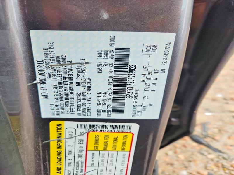 Aukcja sprzedaży 2013 Ford Fusion, vin: 3FA6P0H72DR289823, numer aukcji: 62472236