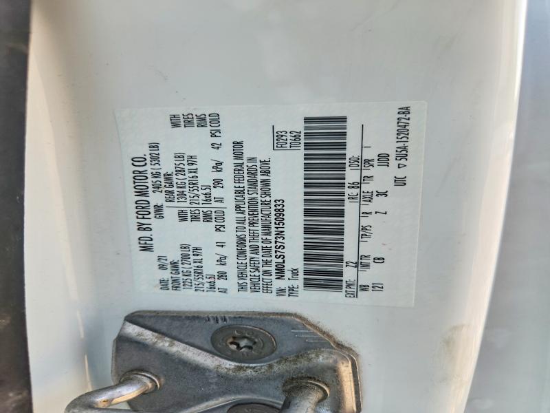 Продажа на аукционе авто 2022 Ford Transit Connect, vin: NM0LS7S73N1509833, номер лота: 61525876