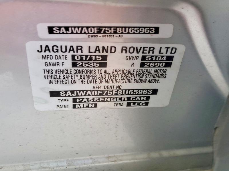 Aukcja sprzedaży 2015 Jaguar Xf, vin: SAJWA0F75F8U65963, numer aukcji: 59400886