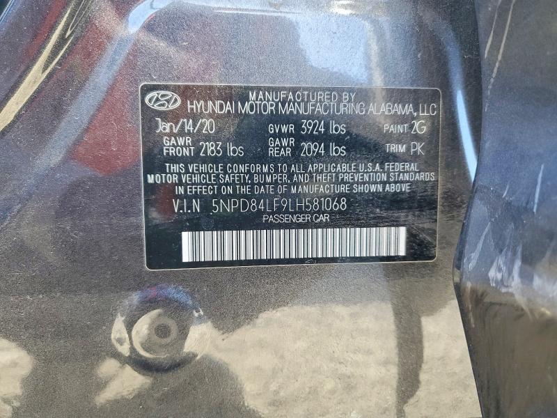 Aukcja sprzedaży 2020 Hyundai Elantra, vin: 5NPD84LF9LH581068, numer aukcji: 61176316