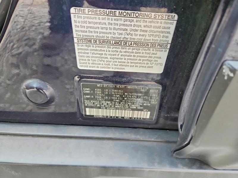 Aukcja sprzedaży 2012 Subaru Outback, vin: 4S4BRCLC5C3273004, numer aukcji: 61583066