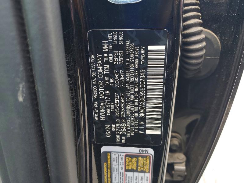 59612586 :رقم المزاد ، 3KMJA3DE9SE002345 vin ، 2025 Hyundai Tucson مزاد بيع