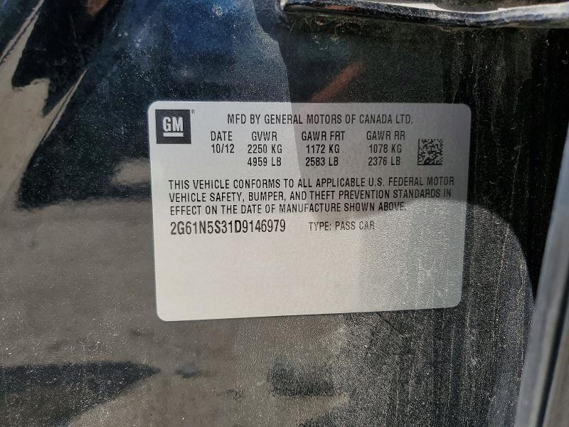 Aukcja sprzedaży 2013 Cadillac Xts, vin: 2G61N5S31D9146979, numer aukcji: 63166966
