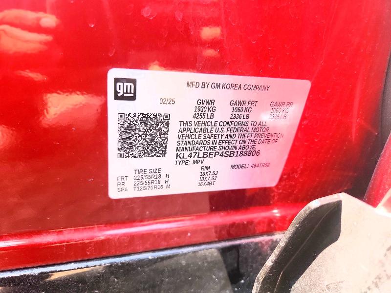 62307546 :رقم المزاد ، KL47LBEP4SB188806 vin ، 2025 Buick Envista مزاد بيع