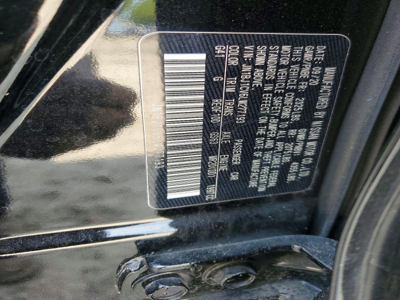 2020 Nissan Rogue Sport მანქანა იყიდება აუქციონზე, vin: JN1BJ1CV6LW277193, აუქციონის ნომერი: 60046126