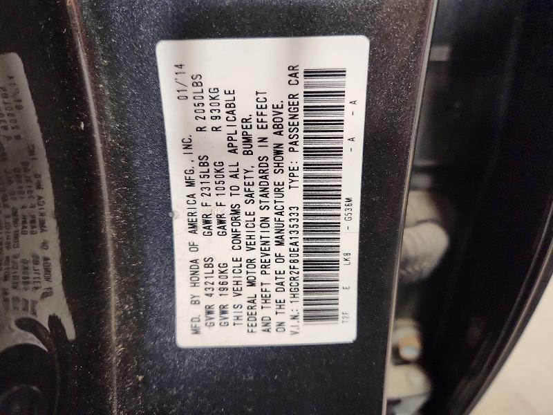 Aukcja sprzedaży 2014 Honda Accord, vin: 1HGCR2F80EA135333, numer aukcji: 62412146