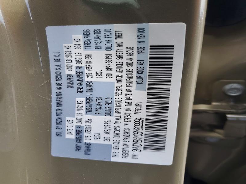 60817616 :رقم المزاد ، 3MVDMBXY0SM809994 vin ، 2025 Mazda Cx-30 مزاد بيع