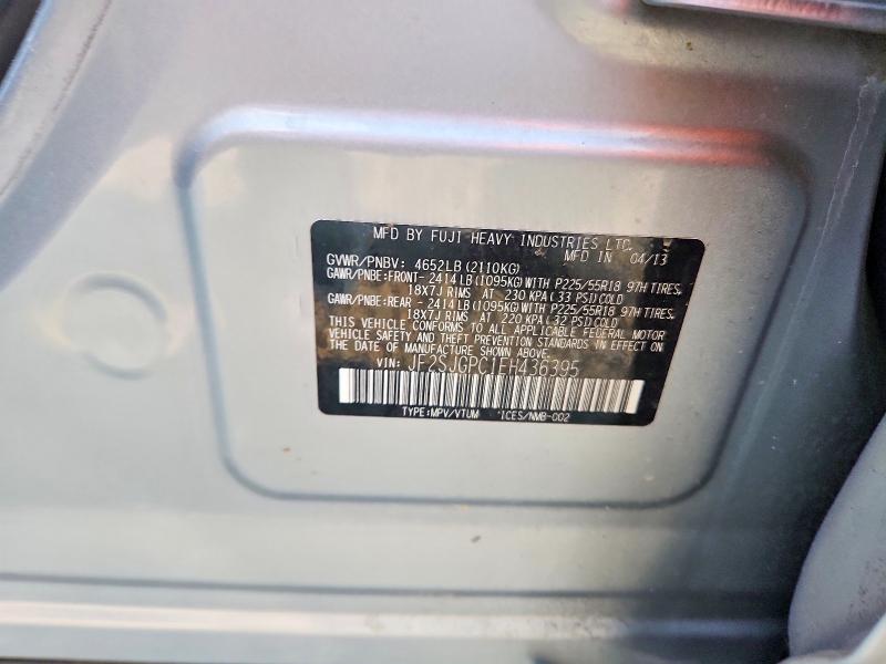 2014 Subaru Forester მანქანა იყიდება აუქციონზე, vin: JF2SJGPC1EH436395, აუქციონის ნომერი: 85635785