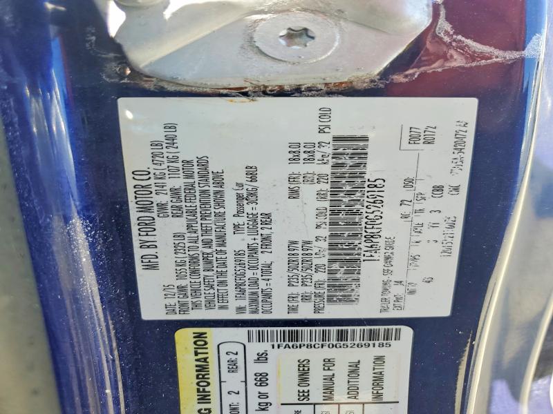 Aukcja sprzedaży 2016 Ford Mustang, vin: 1FA6P8CF0G5269185, numer aukcji: 62639096