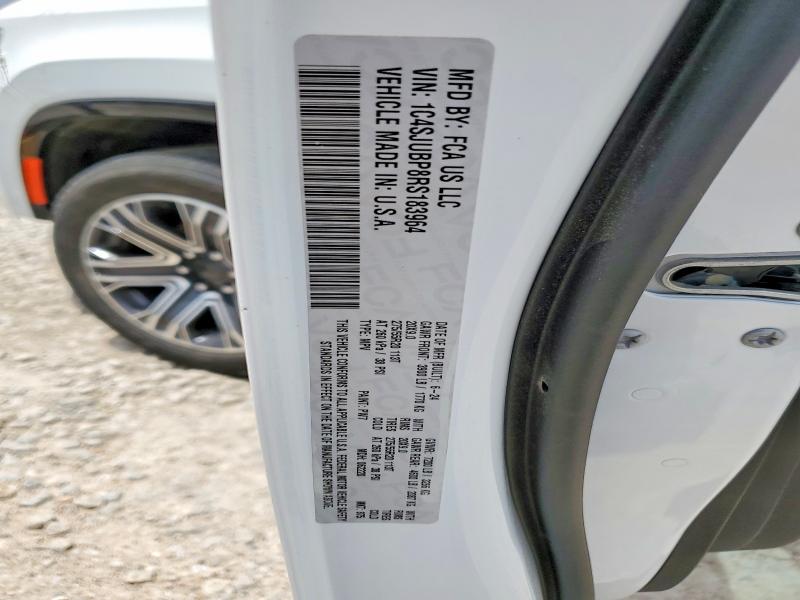 Продаж на аукціоні авто 2024 Jeep Wagoneer, vin: 1C4SJUBP8RS183964, номер лоту: 60831836