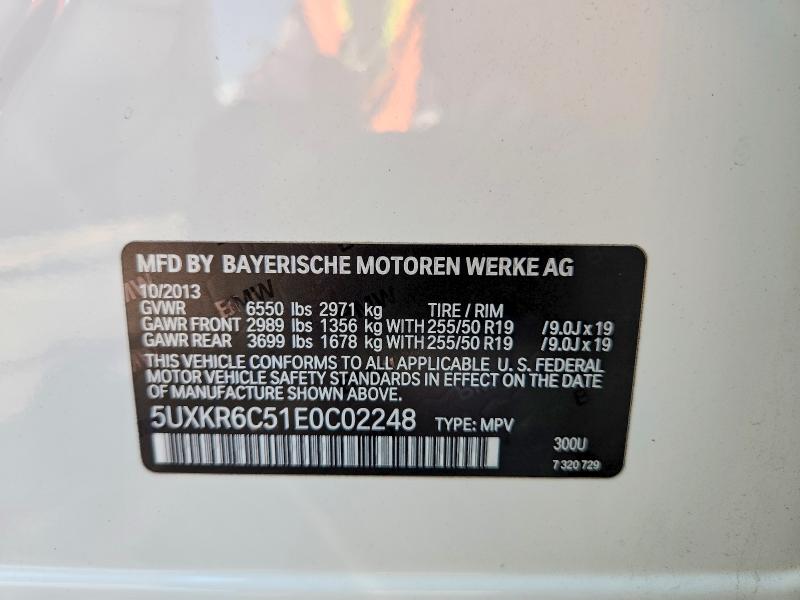Aukcja sprzedaży 2014 Bmw X5, vin: 5UXKR6C51E0C02248, numer aukcji: 59293646
