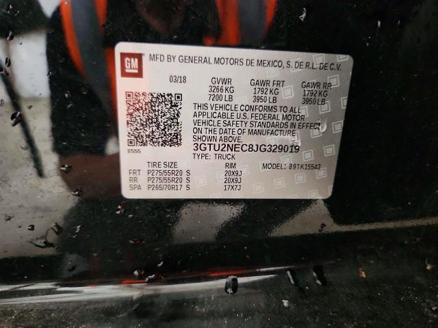 Aukcja sprzedaży 2018 Gmc Sierra, vin: 3GTU2NEC8JG329019, numer aukcji: 60681406