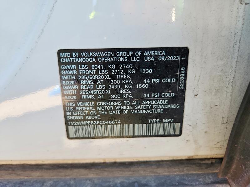 Aukcja sprzedaży 2023 Volkswagen Id.4, vin: 1V2WNPE83PC046674, numer aukcji: 62880416