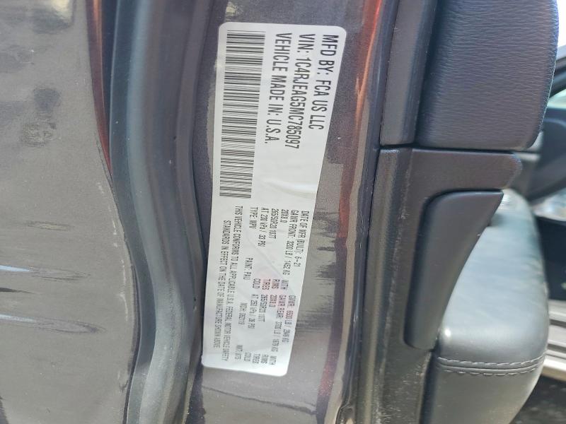 62084036 :رقم المزاد ، 1C4RJEAG5MC785097 vin ، 2021 Jeep Grand Cherokee مزاد بيع