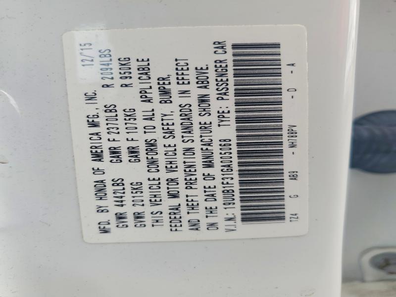 Aukcja sprzedaży 2016 Acura Tlx, vin: 19UUB1F31GA005068, numer aukcji: 61898436