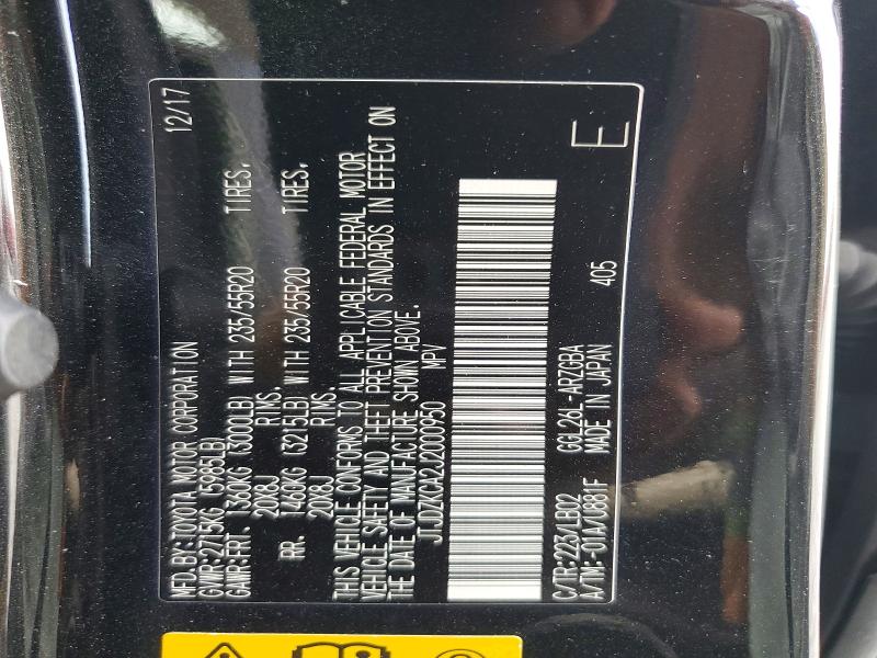 58884936 :رقم المزاد ، JTJDZKCA2J2000950 vin ، 2018 Lexus Rx مزاد بيع