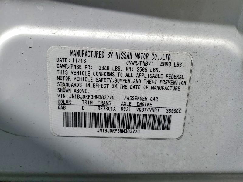 Auction sale of the 2017 Infiniti Qx50, vin: JN1BJ0RP3HM383770, lot number: 61561896