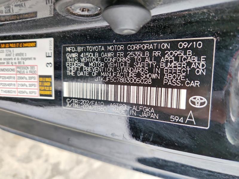 Aukcja sprzedaży 2011 Toyota Scion Tc, vin: JTKJF5C78B3005028, numer aukcji: 62160066
