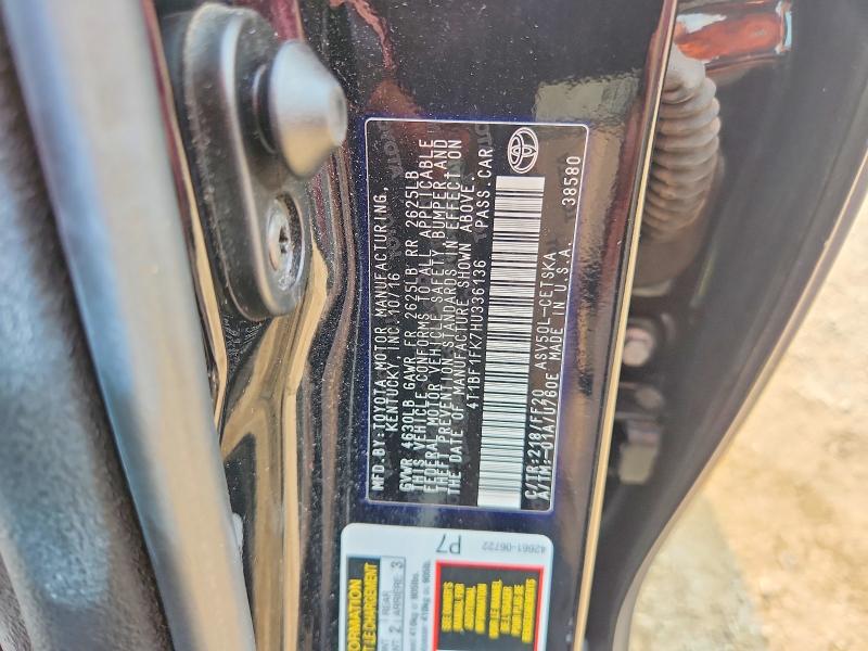 Продажа на аукционе авто 2017 Toyota Camry, vin: 4T1BF1FK7HU336136, номер лота: 60718586