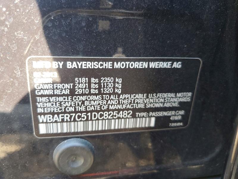 Aukcja sprzedaży 2013 Bmw 535, vin: WBAFR7C51DC825482, numer aukcji: 59890256