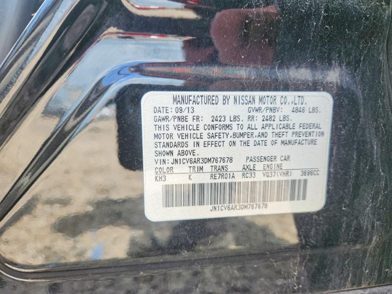 77250675 :رقم المزاد ، JN1CV6AR3DM767678 vin ، 2013 Infiniti G37 Sedan مزاد بيع