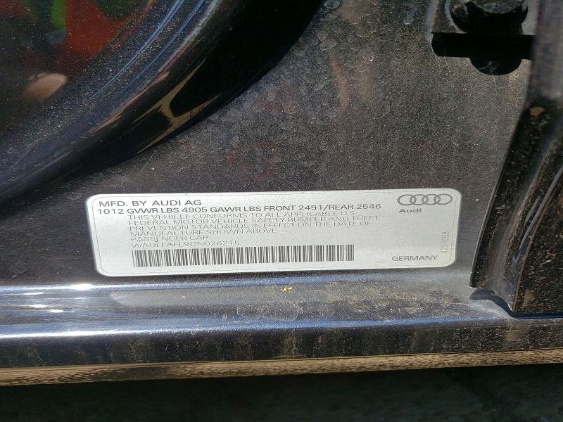 Aukcja sprzedaży 2013 Audi A4, vin: WAUFFAFL9DN026215, numer aukcji: 58358616