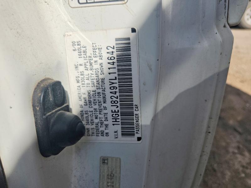 Продажа на аукционе авто 2000 Honda Civic, vin: 1HGEJ8249YL114642, номер лота: 60641646