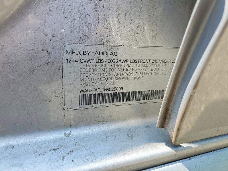 Aukcja sprzedaży 2015 Audi A4, vin: WAUFFAFL1FN025899, numer aukcji: 62267126