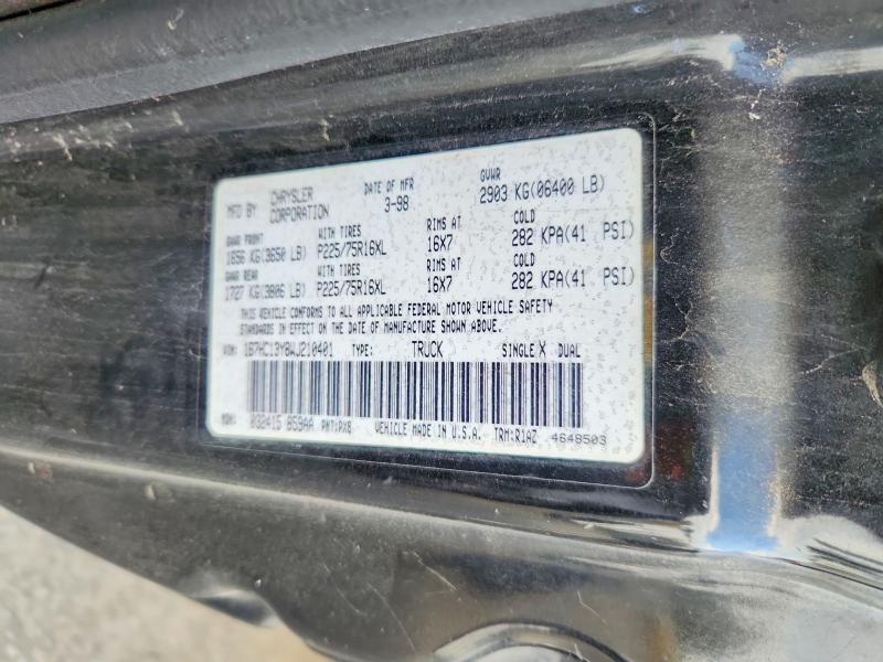 Продаж на аукціоні авто 1998 Dodge Ram 1500, vin: 1B7HC13Y8WJ210401, номер лоту: 60236816