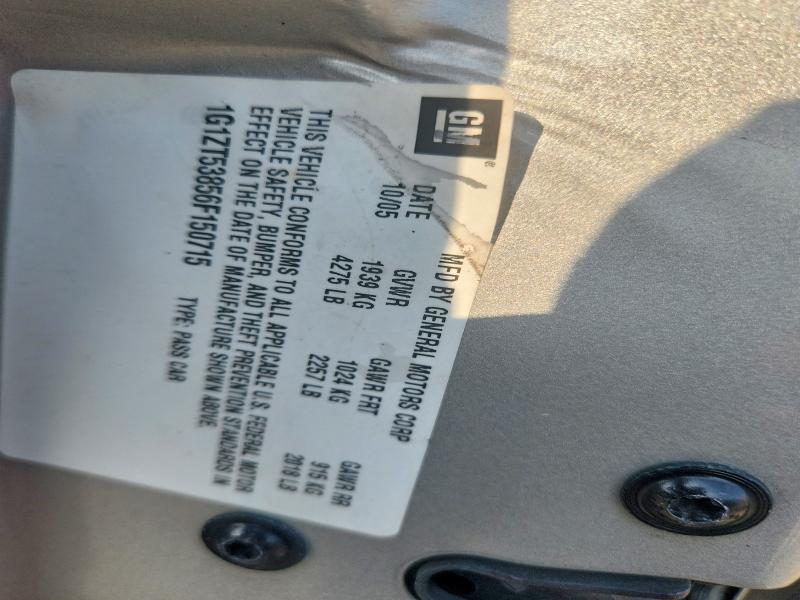 Продаж на аукціоні авто 2006 Chevrolet Malibu, vin: 1G1ZT53856F150715, номер лоту: 59828146