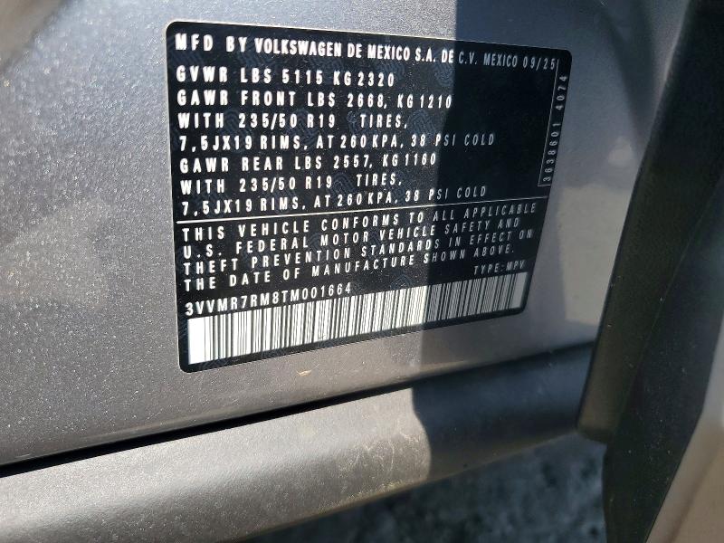 Aukcja sprzedaży 2026 Volkswagen Tiguan, vin: 3VVMR7RM8TM001664, numer aukcji: 61817396
