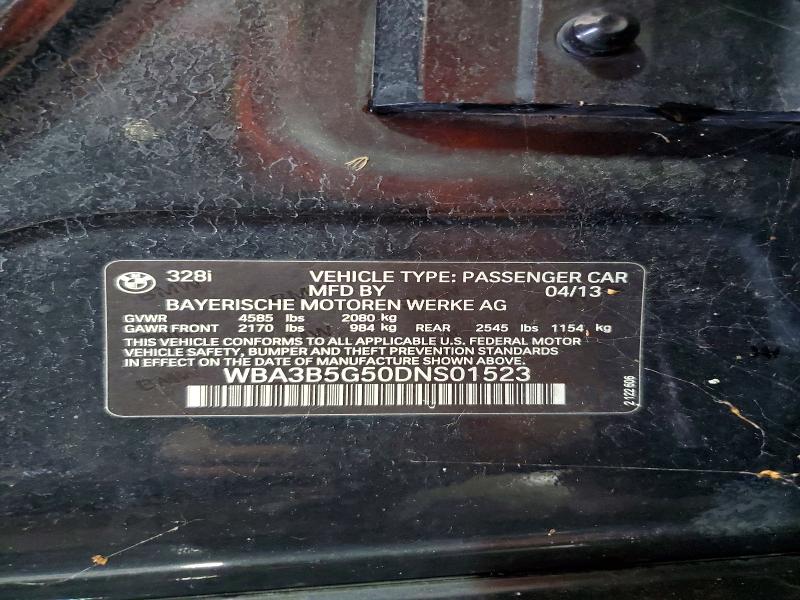 Aukcja sprzedaży 2013 Bmw 328, vin: WBA3B5G50DNS01523, numer aukcji: 60628086
