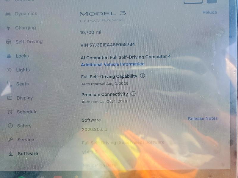 Aukcja sprzedaży 2025 Tesla Model 3, vin: 5YJ3E1EA4SF058784, numer aukcji: 62547376