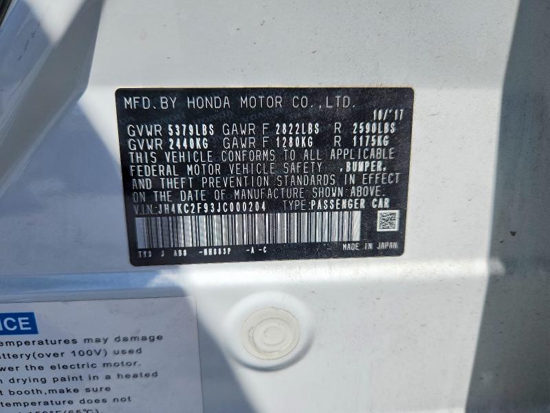 Продаж на аукціоні авто 2018 Acura Rlx, vin: JH4KC2F93JC000204, номер лоту: 61085456