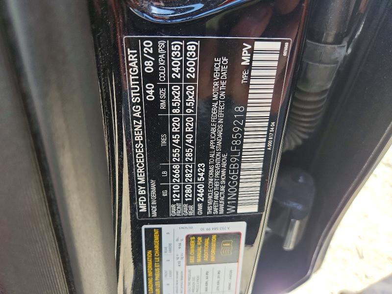 Aukcja sprzedaży 2020 Mercedes-benz Glc, vin: W1N0G6EB9LF859218, numer aukcji: 85974485