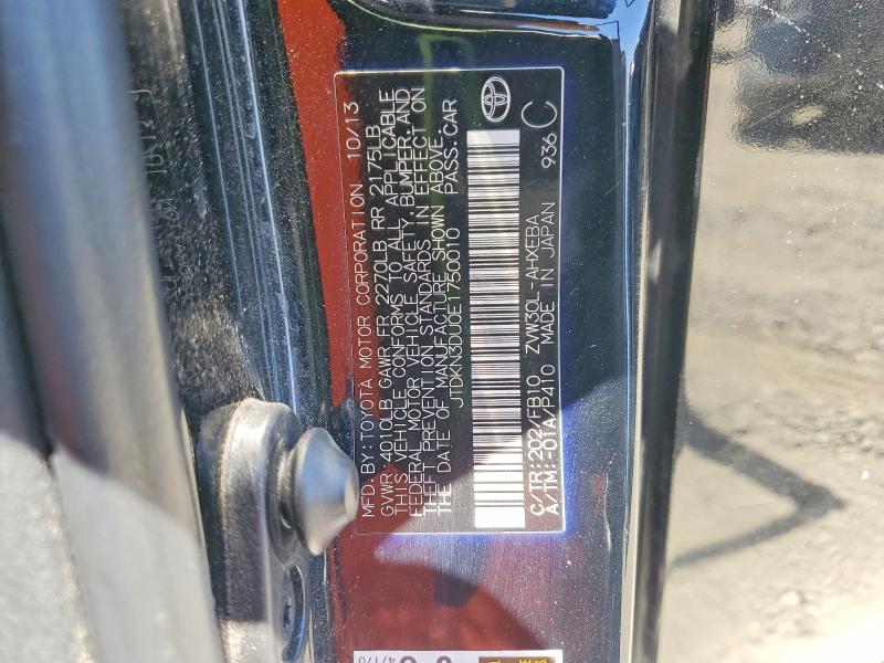 2014 Toyota Prius მანქანა იყიდება აუქციონზე, vin: JTDKN3DU0E1750010, აუქციონის ნომერი: 61208916