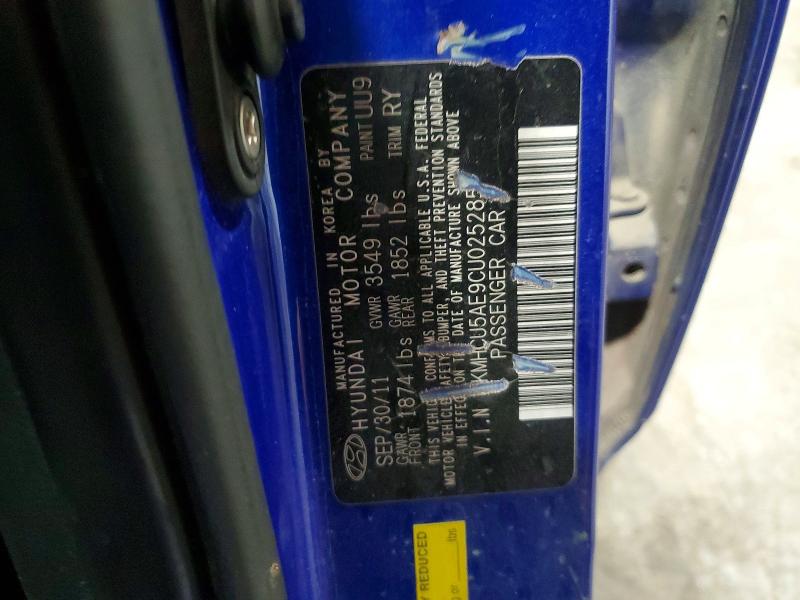 Aukcja sprzedaży 2012 Hyundai Accent, vin: KMHCU5AE9CU025285, numer aukcji: 62540316