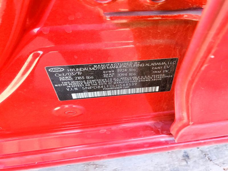 Продажа на аукционе авто 2020 Hyundai Elantra, vin: 5NPD84LF0LH548539, номер лота: 63427686
