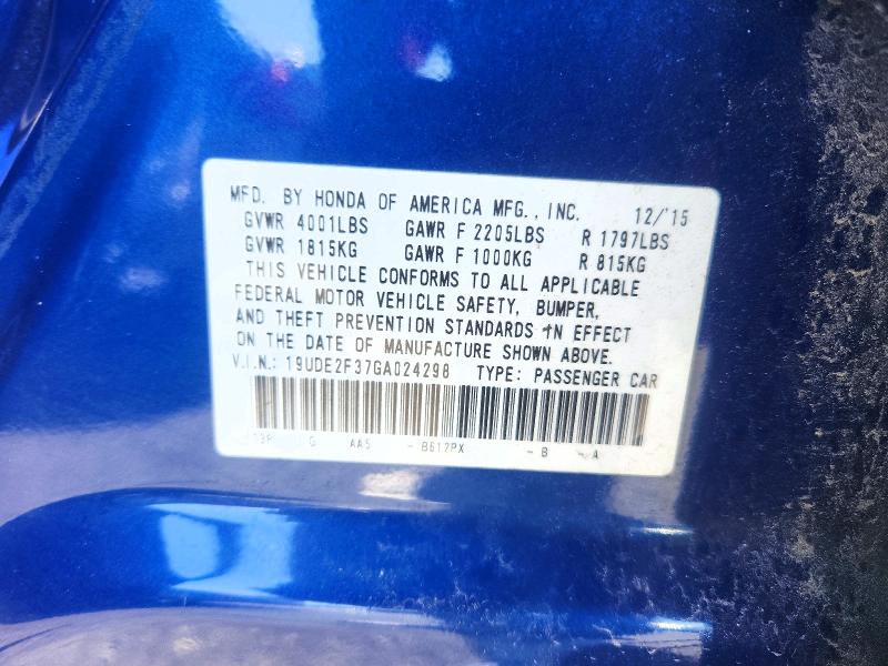 Aukcja sprzedaży 2016 Acura Ilx, vin: 19UDE2F37GA024298, numer aukcji: 62600926