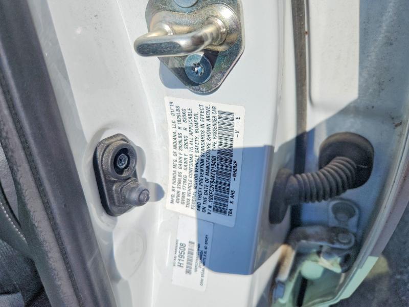 Продажа на аукционе авто 2019 Honda Civic, vin: 19XFC2F84KE019400, номер лота: 59724896