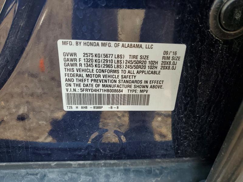 Продажа на аукционе авто 2017 Acura Mdx, vin: 5FRYD4H71HB008684, номер лота: 59721256