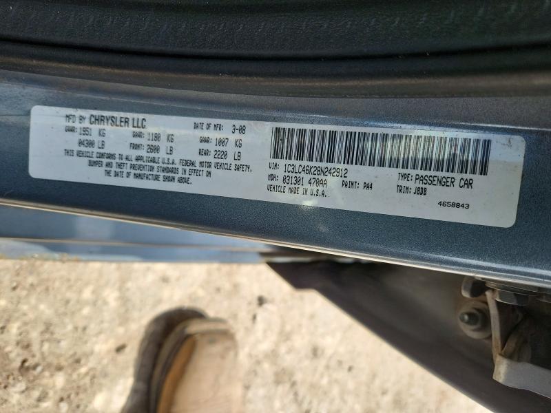 Aukcja sprzedaży 2008 Chrysler Sebring, vin: 1C3LC46K28N242912, numer aukcji: 85619075