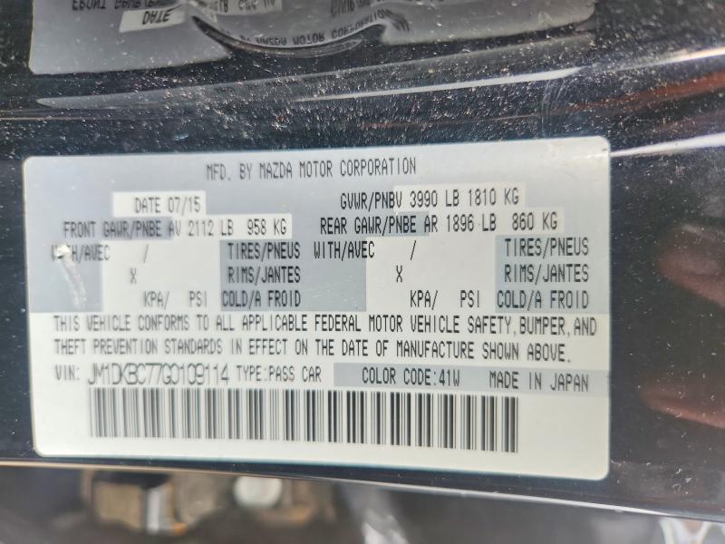 63057386 :رقم المزاد ، JM1DKBC77G0109114 vin ، 2016 Mazda Cx-3 مزاد بيع