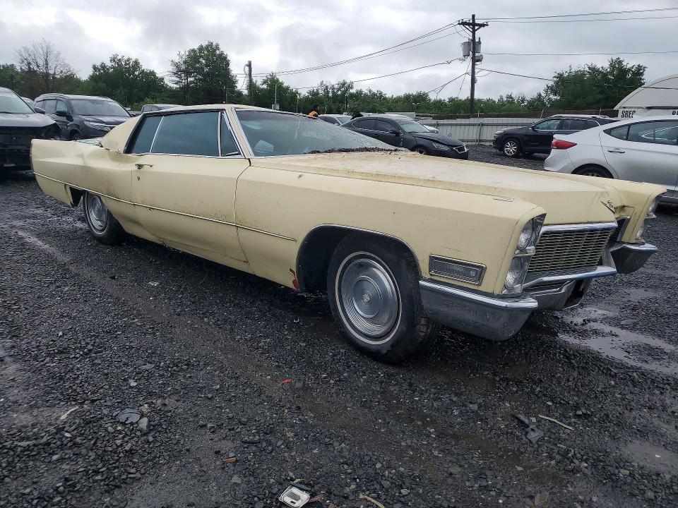 1968 Cadillac Deville მანქანა იყიდება აუქციონზე, vin: J8266777, აუქციონის ნომერი: 60486156