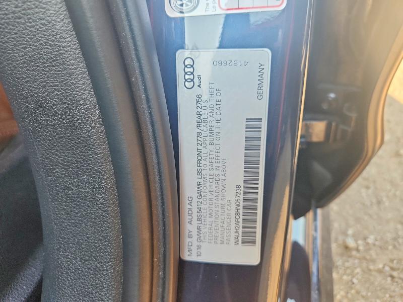 Продажа на аукционе авто 2017 Audi A6, vin: WAUH2AFC8HN057238, номер лота: 61421546