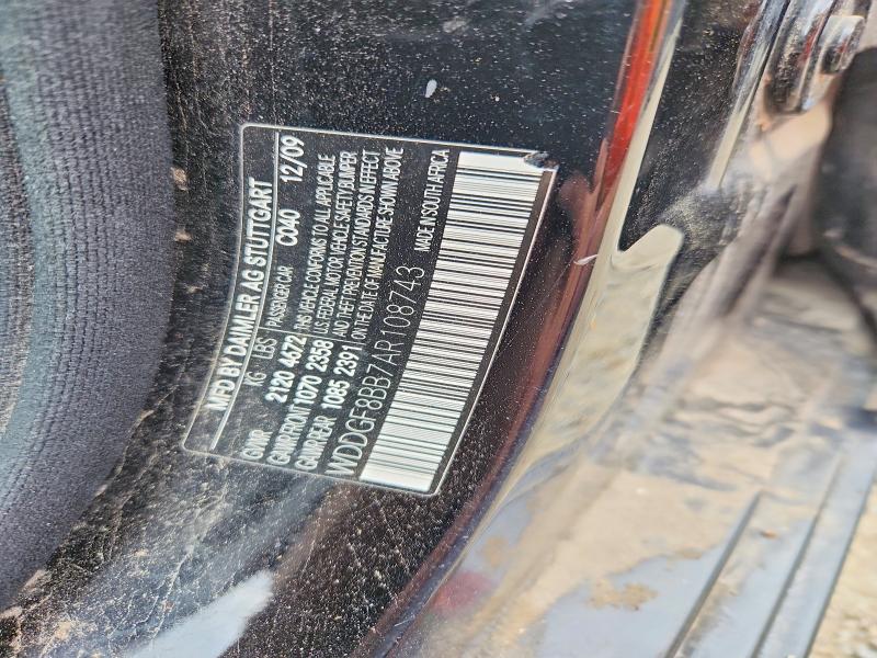 60889816 :رقم المزاد ، WDDGF8BB7AR108743 vin ، 2010 Mercedes-benz C مزاد بيع