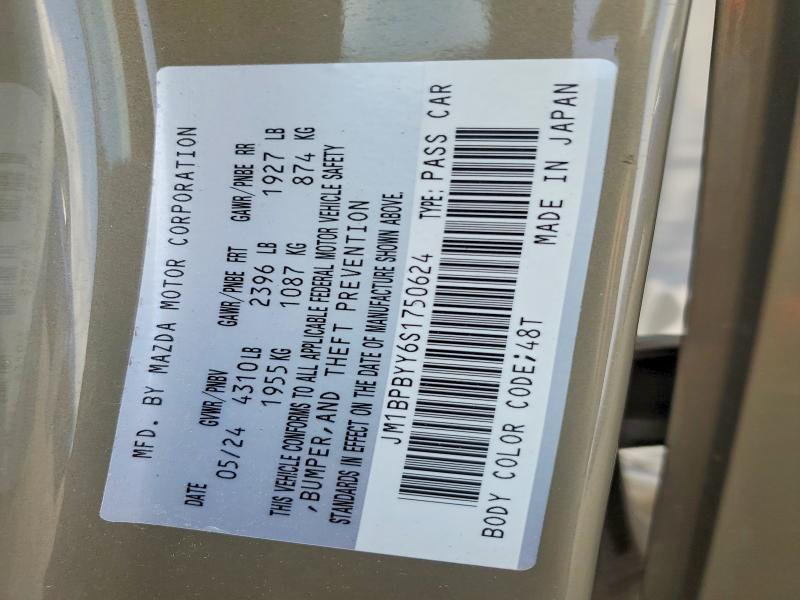 63387966 :رقم المزاد ، JM1BPBYY6S1750624 vin ، 2025 Mazda 3 مزاد بيع