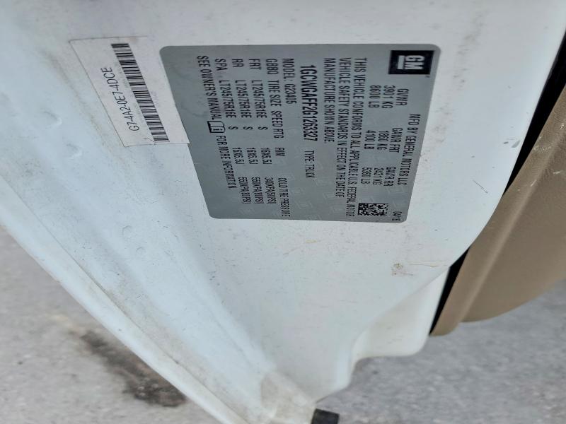 Продажа на аукционе авто 2016 Chevrolet Express G2500, vin: 1GCWGAFF2G1263327, номер лота: 59822386